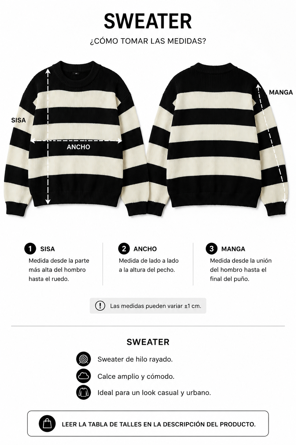 Sweater tejido R